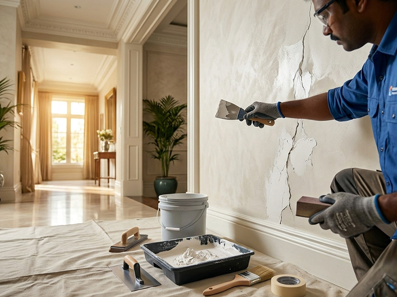 Cracks Rectification Work
